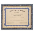 Slide-In Plaque - Black Marble Finish/Gold Frame - Holds 8-1/2" x 11" Certificate